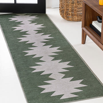 Chayton Minimalist Geometric Machine-washable Area Rug